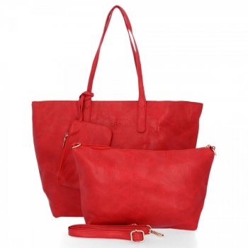 GEANȚĂ DE DAMĂ shopper bag BEE BAG roșu 2052M151