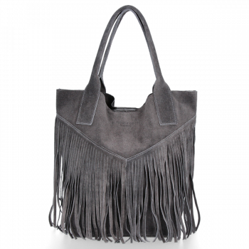 GEANȚĂ DE DAMĂ shopper bag Vittoria Gotti gri închis VPOS9