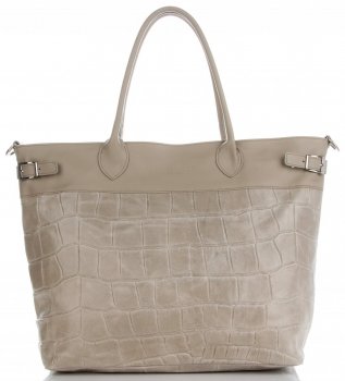 GEANȚĂ DIN PIELE shopper bag Vittoria Gotti maro pământiu V691622