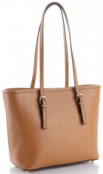 GEANȚĂ DIN PIELE clasică Genuine Leather roșcat 3303