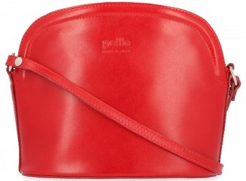GEANȚĂ DIN PIELE tip poștaș Genuine Leather roșu E4098