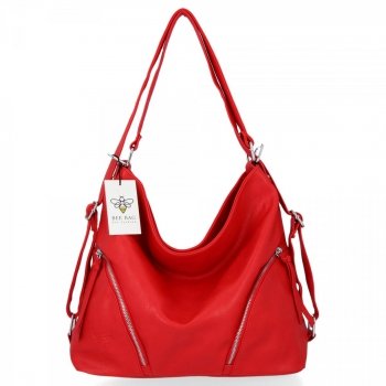 GEANȚĂ DE DAMĂ tip poștaș BEE BAG roșu 1452L51