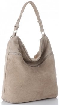 GEANȚĂ DIN PIELE universală Genuine Leather bej 5577C