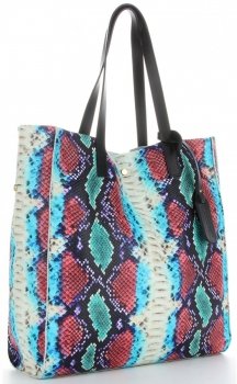 GEANȚĂ DE DAMĂ shopper bag Vittoria Gotti turcoaz V0002