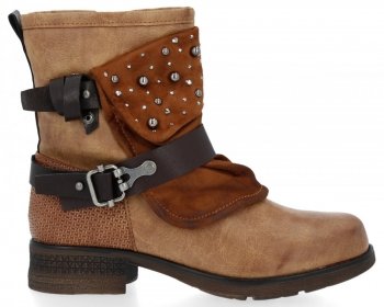 botine de damă Crystal Shoes roșcat 1094-PAru