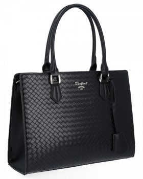 GEANȚĂ DE DAMĂ cufăr David Jones negru CM6229