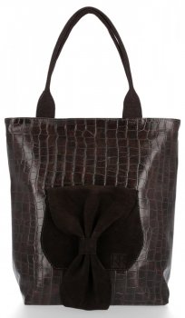 GEANȚĂ DIN PIELE shopper bag Roberto Ricci maro 19148