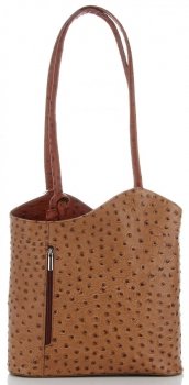 GEANȚĂ DIN PIELE clasică Genuine Leather gri 494