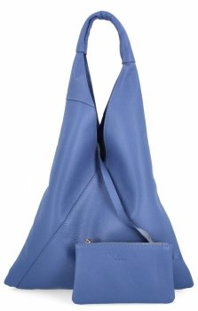 GENȚĂ DIN PIELE shopper bag Vittoria Gotti albastru 5820S