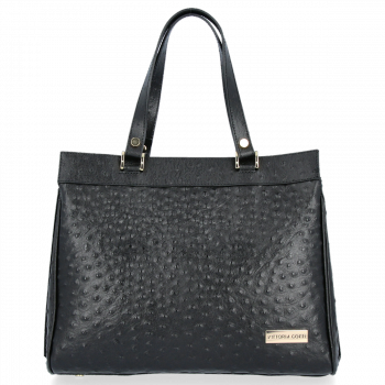 GEANȚĂ DIN PIELE business Vittoria Gotti negru V558048