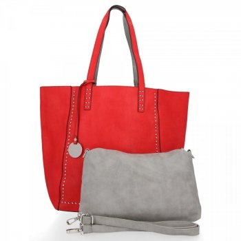 GEANȚĂ DE DAMĂ shopper bag Diana&Co roșu DTL165-3