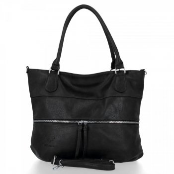 GEANȚĂ DE DAMĂ tip poștaș BEE BAG negru 1302L91