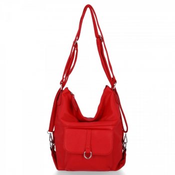 GEANȚĂ DE DAMĂ tip poștaș BEE BAG roșu 2052A2074