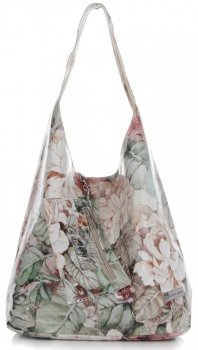 GEANȚĂ DIN PIELE shopper bag Vittoria Gotti maro pământiu VF9802