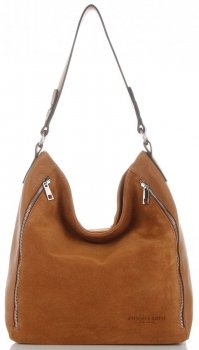 GEANȚĂ DIN PIELE shopper bag Vittoria Gotti roșcat V3368