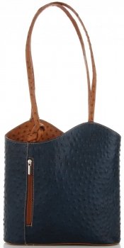 GEANȚĂ DIN PIELE clasică Genuine Leather gri 494