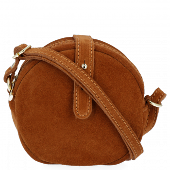 GEANȚĂ DIN PIELE tip poștaș Vittoria Gotti roșcat V20CMS