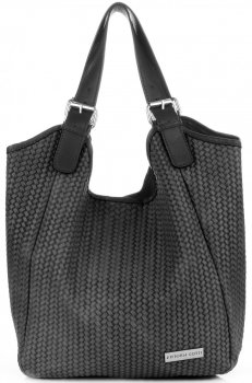 GEANȚĂ DIN PIELE shopper bag Vittoria Gotti gri V80050