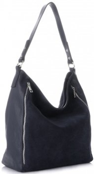 GEANȚĂ DIN PIELE shopper bag Vittoria Gotti mov V3368