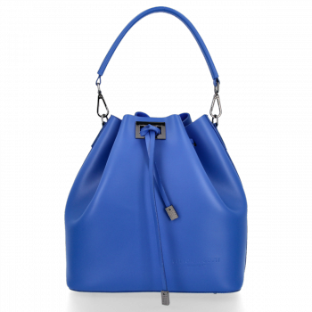 GEANȚĂ DIN PIELE universală Vittoria Gotti cobalt 8224
