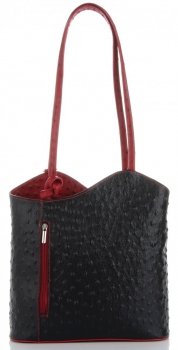 GEANȚĂ DIN PIELE clasică Genuine Leather gri 494