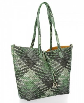 GEANȚĂ DE DAMĂ shopper bag Venere verde 333B