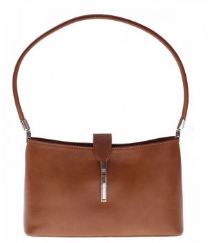 GEANȚĂ DIN PIELE clasică Genuine Leather maro pământiu 4160