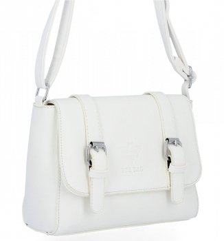 GEANȚĂ DE DAMĂ tip poștaș BEE BAG alb 1002S23