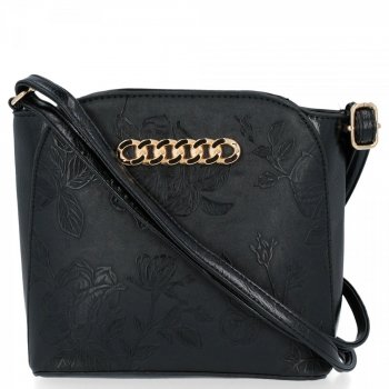 GEANȚĂ DE DAMĂ tip poștaș BEE BAG negru S-611