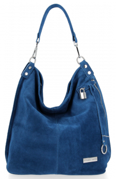 GEANȚĂ DIN PIELE universală Vittoria Gotti denim VG42