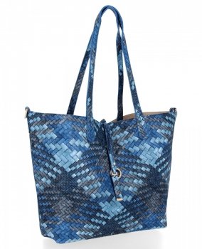 GEANȚĂ DE DAMĂ shopper bag Venere albastru 333B