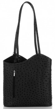 GEANȚĂ DIN PIELE clasică Genuine Leather negru 494
