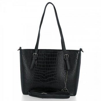 GEANȚĂ DE DAMĂ clasică BEE BAG negru 1956-4L