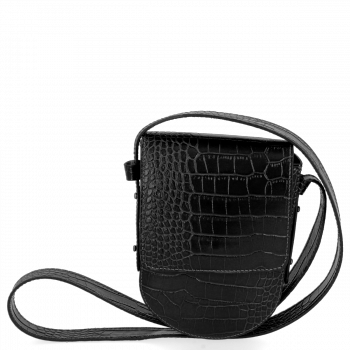 GEANȚĂ DIN PIELE universală Vittoria Gotti negru V6336