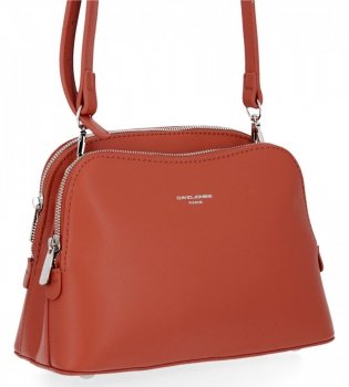 GEANȚĂ DE DAMĂ tip poștaș David Jones coral 6502-1