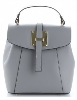 GEANȚĂ DIN PIELE rucsac Vittoria Gotti gri V3199