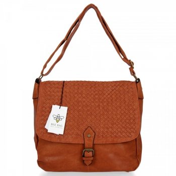 GEANȚĂ DE DAMĂ tip poștaș BEE BAG maro 613-122