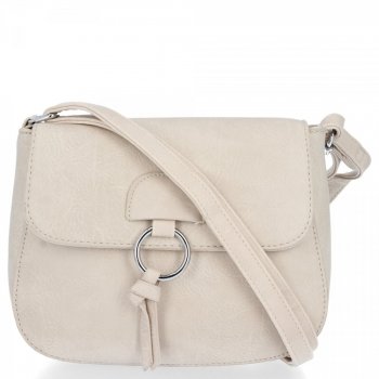 GEANȚĂ DE DAMĂ tip poștaș BEE BAG bej 1002S27