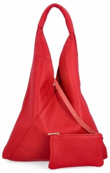 GENȚĂ DIN PIELE shopper bag Vittoria Gotti roșu 5820S
