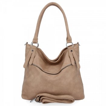 GEANȚĂ DE DAMĂ shopper bag Herisson bej închis 1302B366