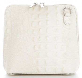 GEANȚĂ DIN PIELE tip poștaș Genuine Leather bej 218