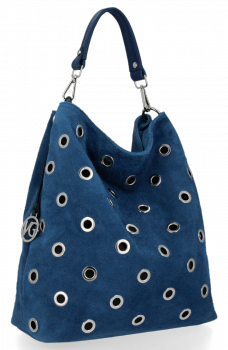 GEANȚĂ DIN PIELE shopper bag Vittoria Gotti negru V3077Z