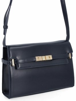 Geantă elegantă de damă tip poșetă marca Herisson 17R506 de culoare albastră