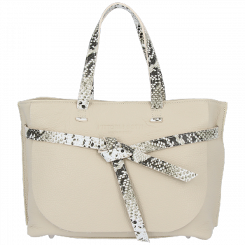 GEANȚĂ DIN PIELE shopper bag Vittoria Gotti bej V5635