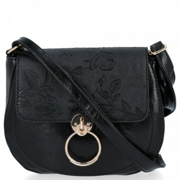 GEANȚĂ DE DAMĂ tip poștaș BEE BAG negru EN-282