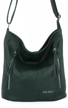 GENȚĂ DE DAMĂ tip poștaș BEE BAG verde de sticlă 0852L86