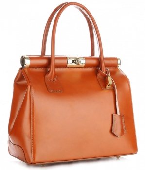 GEANȚĂ DIN PIELE cufăr Genuine Leather roșcat 816(1
