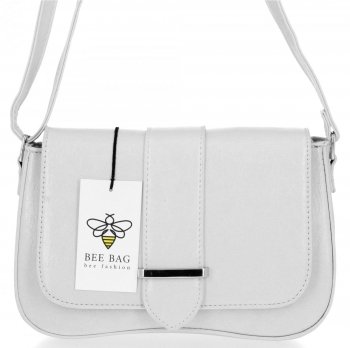 GEANȚĂ DE DAMĂ tip poștaș BEE BAG alb 1052S12