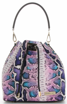 GEANȚĂ DIN PIELE shopper bag Vittoria Gotti mov deschis V8224-1