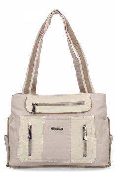 Dámská kabelka shopper bag Hernan béžová 3892-1